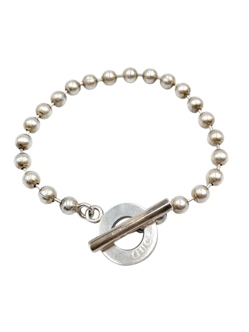Gucci Ball Chain Silver Bracelet